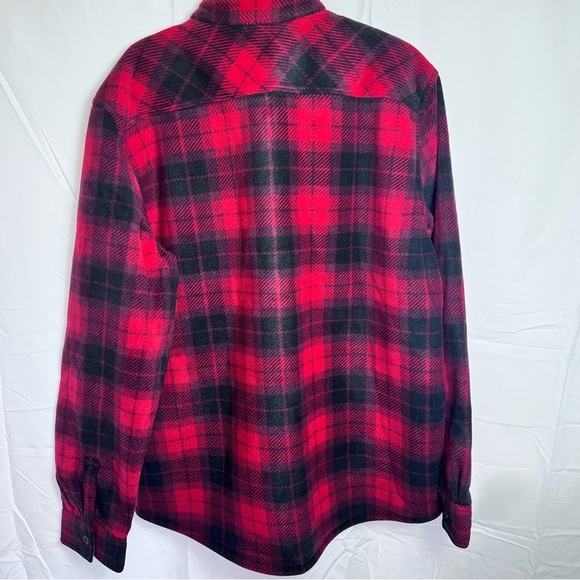 Weatherproof Red  Black Plaid Shirt Jacket Size XL NWT Sherpa lined Lumberjack - Picture 2 of 12